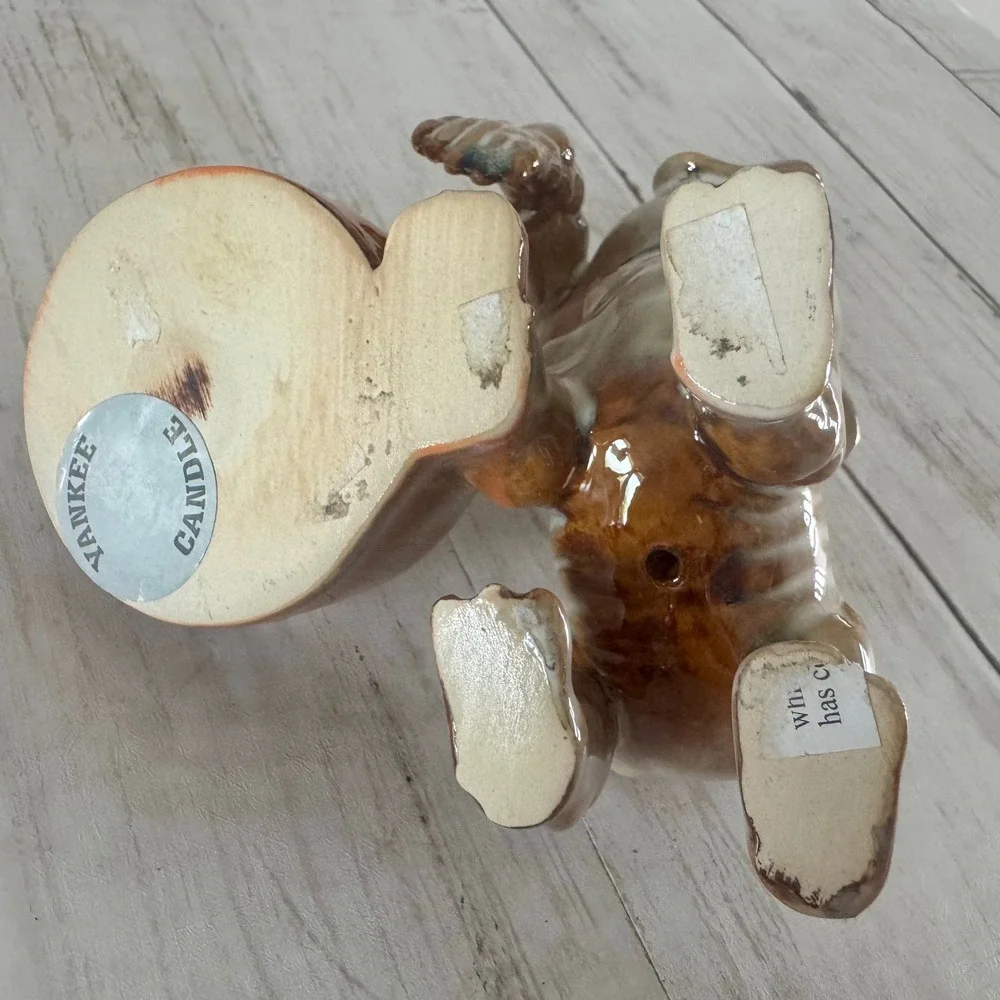 Yankee Candle Halloween Skeleton Dog Ceramic Votive Tea Light Holder Bony Pup